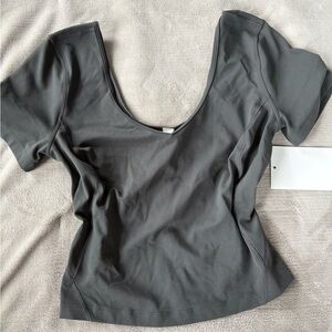Charcoal Gray Women's Top